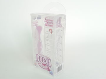 Printed PVC Blister Packaging Box, Transparent Foldable Plastic Packaging Clamshell Box