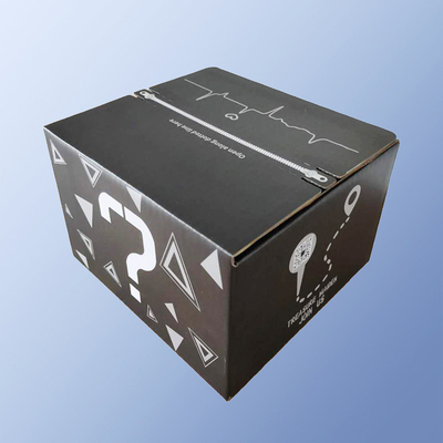 Color printing zipper cardboard box, express delivery paper box, corrugated paper packaging box, customized