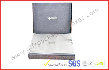 Sliver Foil Paper Handmade Luxury Gift Boxes With Custom Made Foil Logo